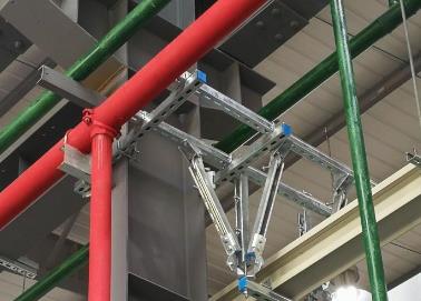 永登该抗震支架的整体式支吊架结构协调性好